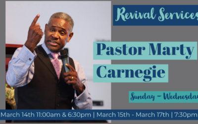 Revival with Pastor Marty Carnegie